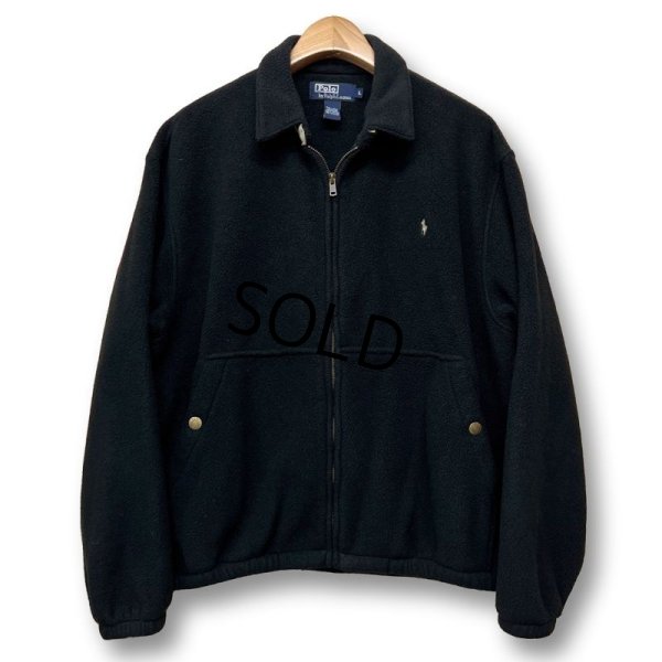 画像1: 【ラルフローレン】POLO RALPH LAUREN【黒】フリースブルゾン【ブルゾン】【サイズＬ】 