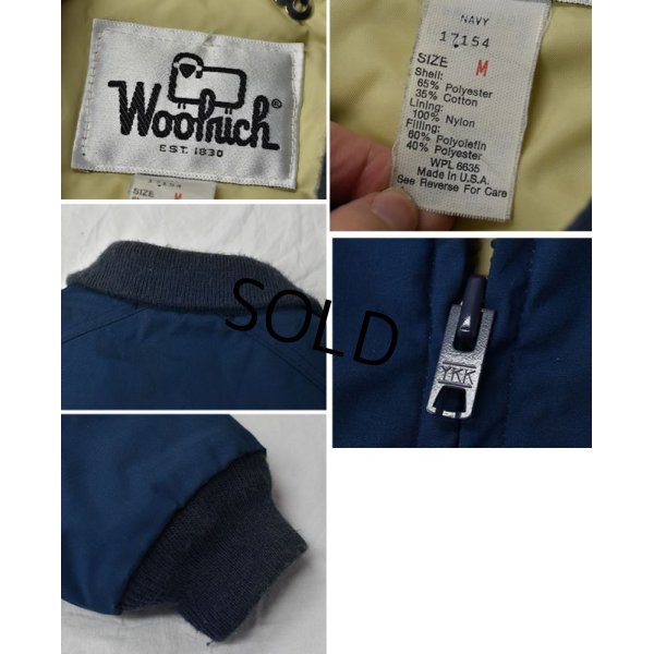 画像2: 80's~ 【USA製】【ビンテージ】【ウールリッチ】woolrich【青】【中綿入り】【フルジップジャケット】ジャケット 【サイズM】 