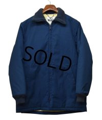 80's~ 【USA製】【ビンテージ】【ウールリッチ】woolrich【青】【中綿入り】【フルジップジャケット】ジャケット 【サイズM】 