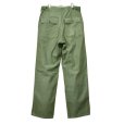 画像3: 50's〜【米軍実物】U.S.ARMY サイドアジャスター付き【平ボタン】ベイカーパンツ【ユーティリティパンツ】【OG107】【サイズＭ】<br> (3)