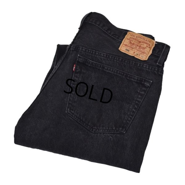 画像1: 【ビンテージ】【USA製】【LEVI'S】【リーバイス５０１】501【ブラックデニム】【デニムパンツ】【38x30】 