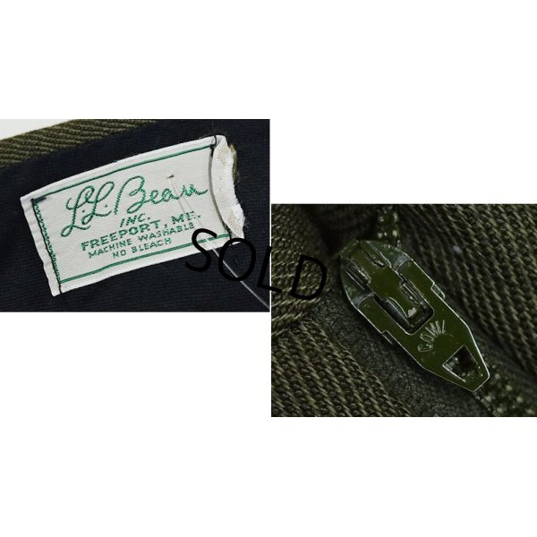 画像2: 【ビンテージ】【筆記体】【L.L.bean】ＬＬビーン【緑】【ウールサージパンツ】【Ｗ38程度】 