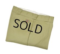 USA製【デッドストック】【ビンテージ】【ディッキーズ】【Dickies】【ベージュ】【ワークパンツ】【36×31】 