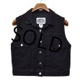 90's~【ビンテージ】リーバイス【LEVI'S】黒【デニムベスト】レディース【サイズS】 