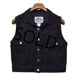 90's~【ビンテージ】リーバイス【LEVI'S】黒【デニムベスト】レディース【サイズS】 