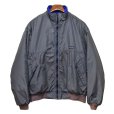 画像1: USA製【パタゴニア】patagonia【チャコール×青】【シェルドシンチラジャケット 】【裏フリースブルゾン】【サイズＬ】<br> (1)