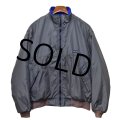 USA製【パタゴニア】patagonia【チャコール×青】【シェルドシンチラジャケット 】【裏フリースブルゾン】【サイズＬ】 