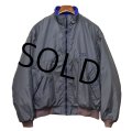USA製【パタゴニア】patagonia【チャコール×青】【シェルドシンチラジャケット 】【裏フリースブルゾン】【サイズＬ】 