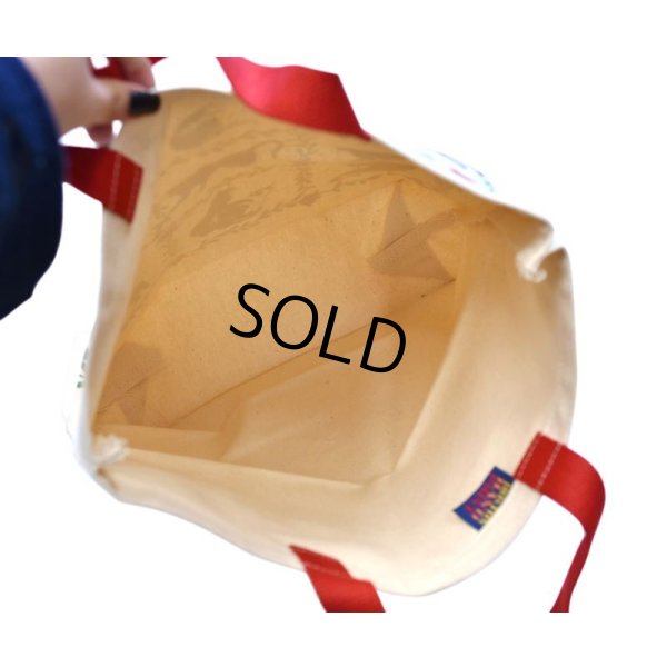 画像3: 【未使用】【BOSTON HAND PRINT】【生成り】【猫】【キャンバスコットン】【トートバッグ】