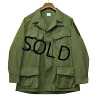 70's【ビンテージ】【米軍実物】【リップストップ】【ジャングルファティーグシャツ】【ファティーグジャケット】【M-short】 