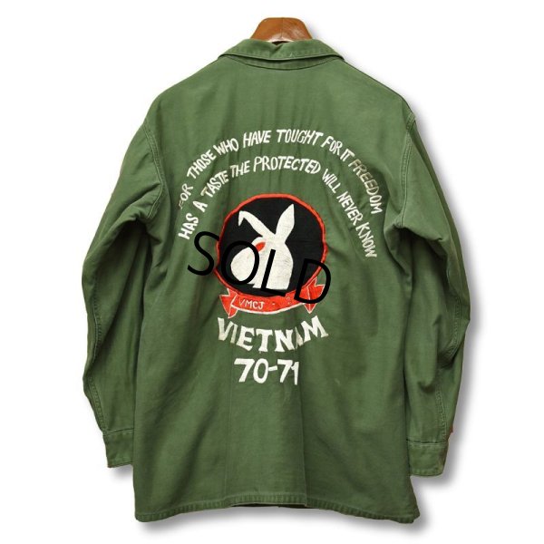 画像6: 【60’s】【ビンテージ】【u.s.army】米軍実物【USMC】【スーベニアシャツ】【PLAY BOY】OG107【ユーティリティシャツ】 