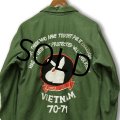 【60’s】【ビンテージ】【u.s.army】米軍実物【USMC】【スーベニアシャツ】【PLAY BOY】OG107【ユーティリティシャツ】 