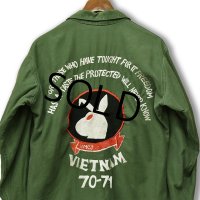 【60’s】【ビンテージ】【u.s.army】米軍実物【USMC】【スーベニアシャツ】【PLAY BOY】OG107【ユーティリティシャツ】 