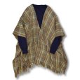 画像5: 【アイルランド製】【Boyne Valley Weavers】【チェック】【ニット】【ポンチョストール】<br> (5)