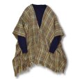 画像5: 【アイルランド製】【Boyne Valley Weavers】【チェック】【ニット】【ポンチョストール】<br> (5)