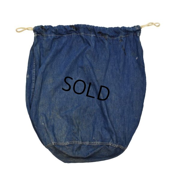 画像6: 40's【ビンテージ】【米軍実物】【U.S.ARMY】ステンシル【デニムランドリーバッグ】