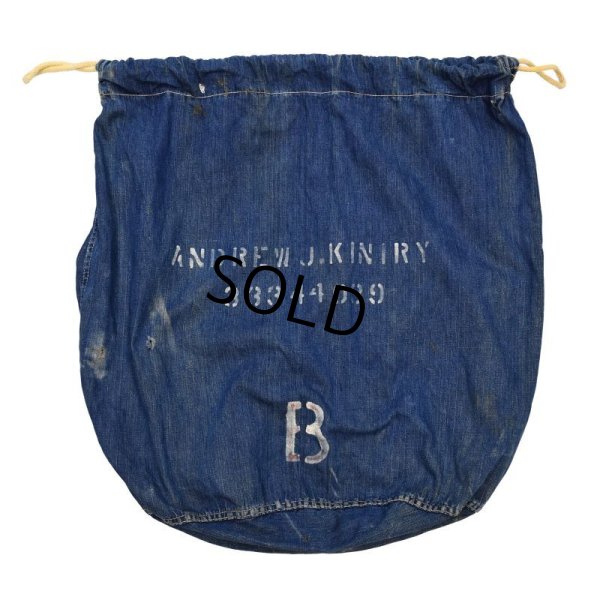 画像5: 40's【ビンテージ】【米軍実物】【U.S.ARMY】ステンシル【デニムランドリーバッグ】