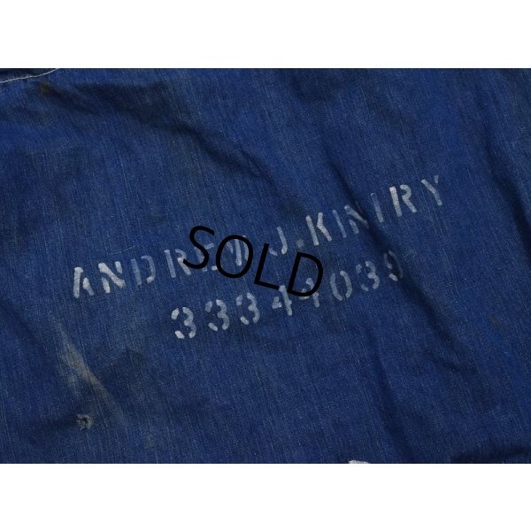 画像4: 40's【ビンテージ】【米軍実物】【U.S.ARMY】ステンシル【デニムランドリーバッグ】