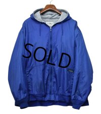 【ビンテージ】L.L.Bean【ＬＬビーン】【青】【裏フリース】 【ナイロンパーカー】 