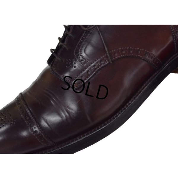 画像4: 【ビンテージ】【オールデン】ALDEN x Sherman Brothers 別注【メダリオンキャップトゥ】ブラウン 【レザーシューズ】【12 B/D】【30cm程度】 