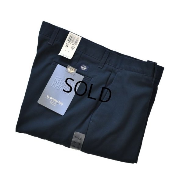 画像1: 【USA製】デッドストック【DOCKERS】ドッカーズ【紺】【relaxed khakis】ワークパンツ【34ｘ30】 