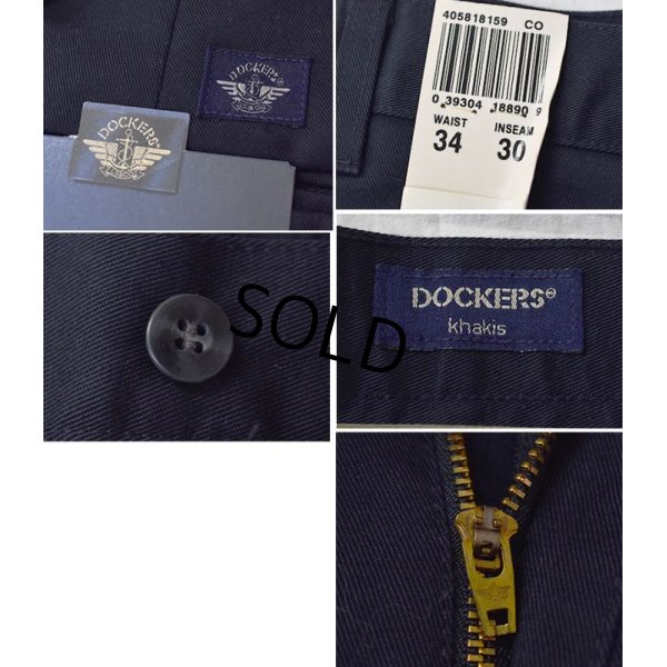 画像2: 【USA製】デッドストック【DOCKERS】ドッカーズ【紺】【relaxed khakis】ワークパンツ【34ｘ30】 