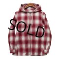 【ビンテージ】【Pendleton】ペンドルトン【赤ｘ白】シャドーチェック【ウールパーカー】レディース古着【レディースＭ】 