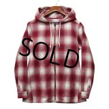 【ビンテージ】【Pendleton】ペンドルトン【赤ｘ白】シャドーチェック【ウールパーカー】レディース古着【レディースＭ】 