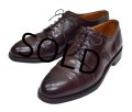 【ビンテージ】【オールデン】ALDEN x Sherman Brothers 別注【メダリオンキャップトゥ】ブラウン 【レザーシューズ】【12 B/D】【30cm程度】 