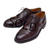 【ビンテージ】【オールデン】ALDEN x Sherman Brothers 別注【メダリオンキャップトゥ】ブラウン 【レザーシューズ】【12 B/D】【30cm程度】 