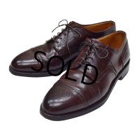 【ビンテージ】【オールデン】ALDEN x Sherman Brothers 別注【メダリオンキャップトゥ】ブラウン 【レザーシューズ】【12 B/D】【30cm程度】 