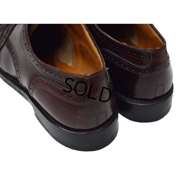 画像6: 【ビンテージ】【オールデン】ALDEN x Sherman Brothers 別注【メダリオンキャップトゥ】ブラウン 【レザーシューズ】【12 B/D】【30cm程度】 