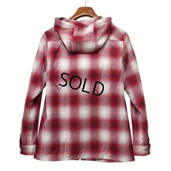 画像3: 【ビンテージ】【Pendleton】ペンドルトン【赤ｘ白】シャドーチェック【ウールパーカー】レディース古着【レディースＭ】 