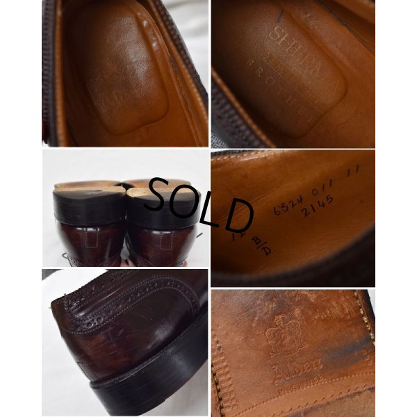 画像2: 【ビンテージ】【オールデン】ALDEN x Sherman Brothers 別注【メダリオンキャップトゥ】ブラウン 【レザーシューズ】【12 B/D】【30cm程度】 