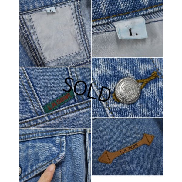 画像2: 〜90's【ビンテージ】【L.A.GEAR】【デニムジャケット】【サイズＬ】 