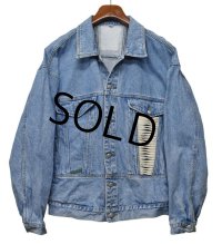 〜90's【ビンテージ】【L.A.GEAR】【デニムジャケット】【サイズＬ】 