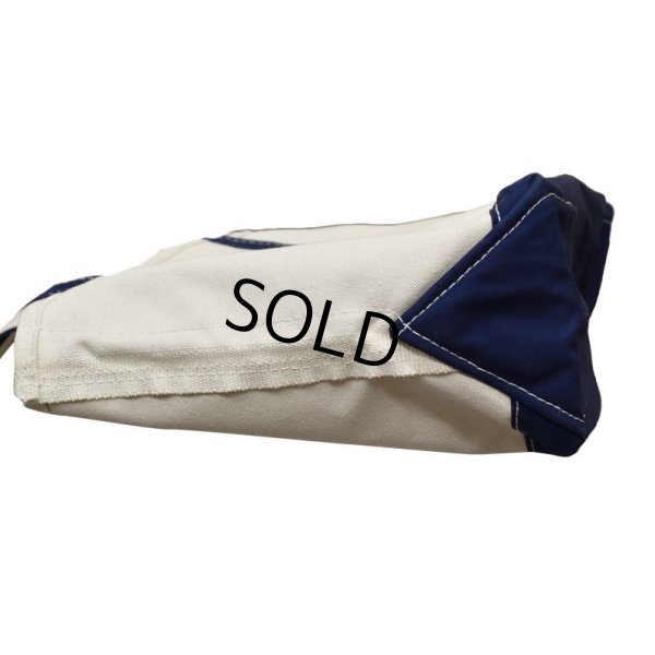 画像5: ほぼ未使用!【ビンテージ】USA製【L.L.bean】【L.L.ビーン】【キャンバス】ロングハンドル【トートバッグ】【STEEL-CON】【白×紺】