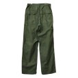 画像3: 60's〜【米軍実物】U.S.ARMY サイドアジャスター付き【平ボタン】ベイカーパンツ【ユーティリティパンツ】【OG107】【W32程度】<br> (3)