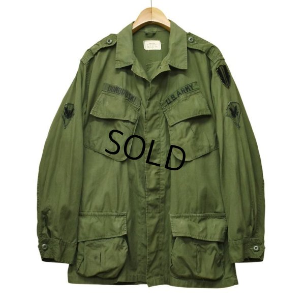画像1: 【60's】【ビンテージ】U.S.ARMY【米軍実物】2ndモデル【２型】ノンリップ【ジャングルファティーグシャツ】【ファティーグジャケット】【M-R】 