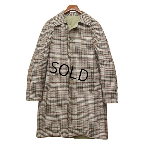 画像5: 程度良好【リバーシブル】【ベージュ】【グレンチェック】【ステンカラーコート】【サイズ40L】