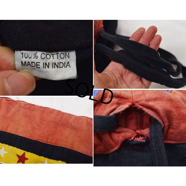 画像3: 【ビンテージ】【インド製】【太陽】【リュックサック】