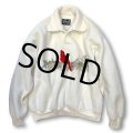 【USA製】ビンテージ【Malden】【クリーム色】鳥【襟付きフリース】【サイズXL】【レディース古着】 