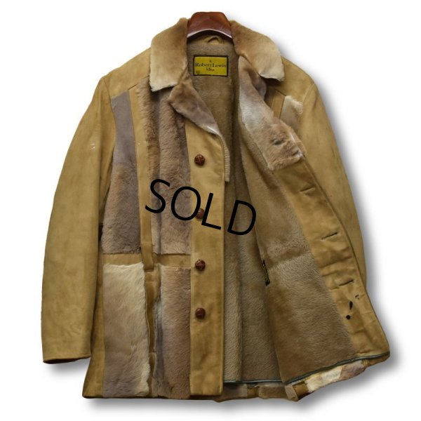 画像4: 【70's】【ビンテージ】【ロバート・ルイス】【スエード×ファー】【ノーフォークジャケット】【US42】 