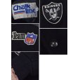 画像2: 80's~ Chalk Line 【チョークライン】【ビンテージ】USA製【NFL】【ラスベガス・レイダース】【Las Vegas Raiders】黒【ウール×レザー】スタジャン【サイズＭ】<br> (2)