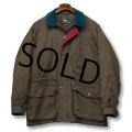 80's~【ビンテージ】【Field&Stream】フィールドストリーム【こげ茶×エメラルド×エンジ】【中綿入り】ジャケット【サイズＬ】 