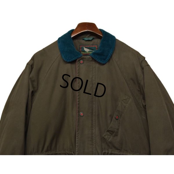 画像4: 80's~【ビンテージ】【Field&Stream】フィールドストリーム【こげ茶×エメラルド×エンジ】【中綿入り】ジャケット【サイズＬ】 