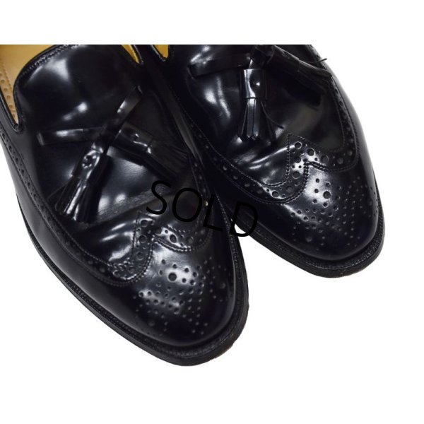 画像4: 【USA製】【ビンテージ】【ジョンストン＆マーフィー】黒【タッセルローファー】メダリオン【8 1/2 D/B】【26.5cm程度】【スリッポン】 
