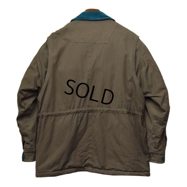 画像3: 80's~【ビンテージ】【Field&Stream】フィールドストリーム【こげ茶×エメラルド×エンジ】【中綿入り】ジャケット【サイズＬ】 