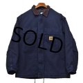 【USA製】ビンテージ【carhartt】【カーハート】【紺】トラディショナルコート【キルティング裏地付き】【ダック地】【ワークジャケット】【サイズＸＬ】 