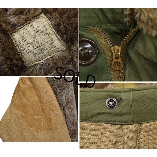 画像3: 初期型【40's】【ビンテージ】【米軍実物】U.S.ARMY【M-47】M-47パーカー【アルパカライナー付き】M47【サイズM】